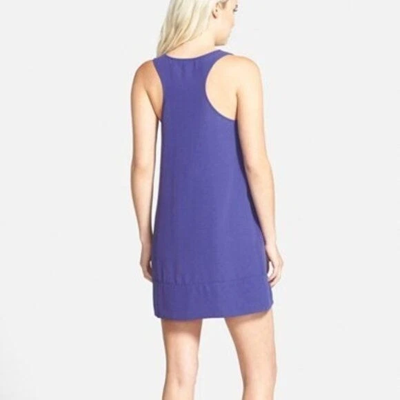 Leith Womenu0026#039;s Racerback Sleeveless Shift Dress Blue/Purple Size XS  Pullover | eBay