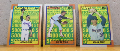 CLASSIC OLDER BASEBALL CARDS BUT 2 GET 1 FREE NOLAN RYAN METS, RANGERS & ANGELS