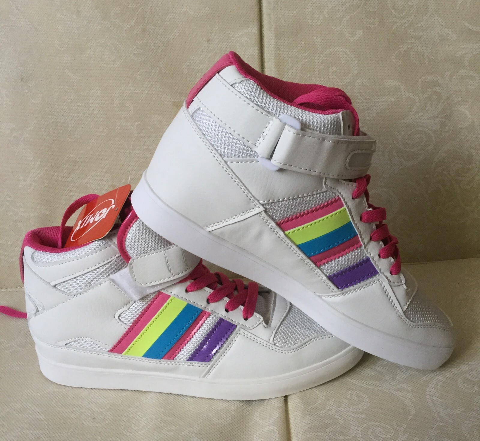 Artificial Leather Sneakers Comfortable JOMIX Woman, White Colour, Size 41  Shoes | eBay