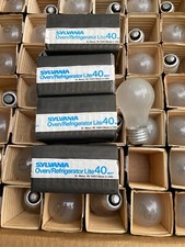 2 Bulb Sylvania Appliance Bulbs 40 Watt Oven / Refridgerator Light Bulb USA