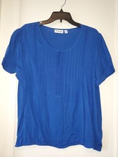 NWOT St Johns Bay Blue Top Size XL 370