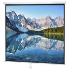 120" Projector Screen 84"x84" Manual Pull Down Projection Theater Movie Home