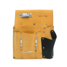 Style n Craft 93485L - 6 Pocket Drywall Hanger's Tool Pouch in Top Grain Leather