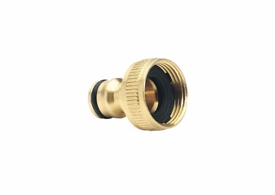 PWPUK Conector de grifo roscado de latón de 3/4" accesorios a presión manguera de jardín
