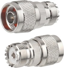 2 Pack N Male to UHF Female SO-239 Connector Adapter N Connector to PL-259 SO239