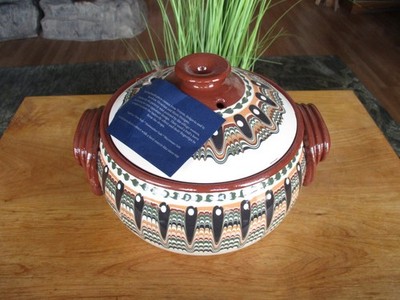 Handmade Traditional Bulgarian Casserole Dish From Troyan, Bulgaria 3 Qt NEW
