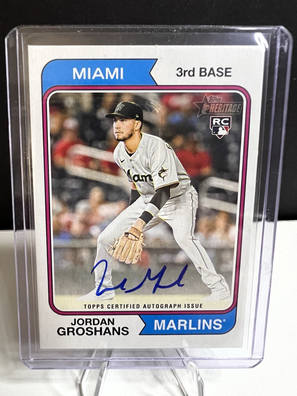 2023 Topps Heritage - Real One Autographs Jordan Groshans #ROA-JGR (AU, RC)