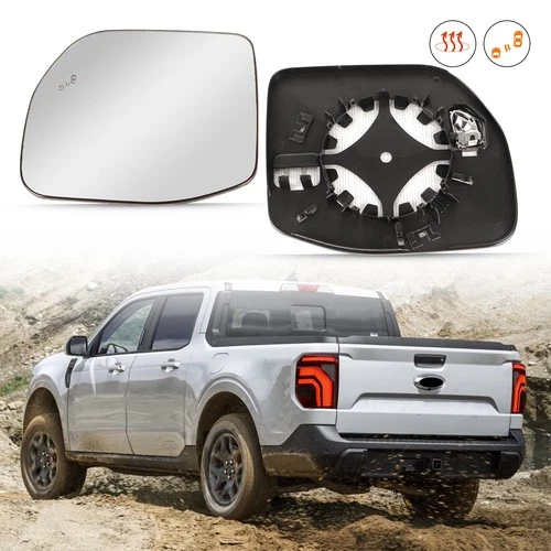 Heated Mirror Glass W/ Blind Spot Left Driver For Ford Maverick 2022-2025