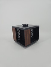 Vtg 80s Dynasound Stow-A-Way Cassette Tape Storage Rack Carousel Holder Spins 