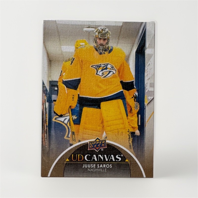 Upper Deck UD Canvas Insert Juuse Saros Nashville Predators #C205