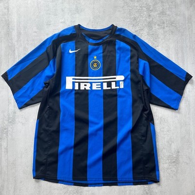 Nike Inter Mailand Fußball 2005-2006 Herren XL Home Shirt Trikot Pirelli Original