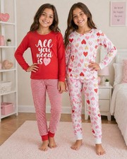 Carter's Kid Girls' 4-Piece Heart Snug Fit Cotton Pajamas Size 12