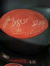 Devin Hester Brian Urlacher Lance Briggs Signed Official Super Bowl XLI Ball