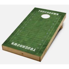Cornhole Decals Football Field Adhesive Backing Rec League 2X4 Skins 2 Decal