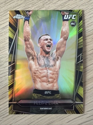 2026 Topps Chrome UFC RC Felipe Lima Radiating Rookies Refractor SP JY04