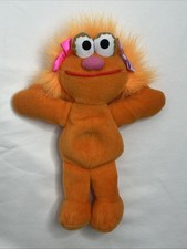 Zoe Plush 8  Beanie Vintage 1997 Tyco Sesame Street Jim Henson Stuffed Animal