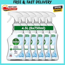 Dettol Antibacterial Disinfectant Surface Cleaner, Original Fragrance, Pack of 6