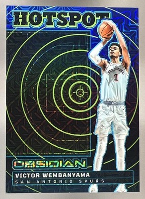 2024 Panini Obsidian Victor Wembanyama Hotspot Electric Etch Deep Sea /5 Spurs