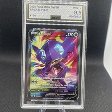 Sableye V (Full Art) 194/202 Swsh01: Sword & Shield Holo AGS 9.5 mint +