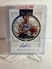 2019 Panini Noir In Focus Signatures 28/99 Matisse Thybulle Rookie Auto RC