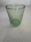 US Glass Strawberry Green 3 1/2” Tumbler (s) Uranium Depression Glass