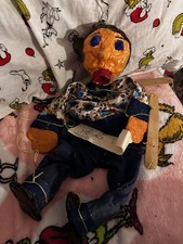 Marionette Pinocchio- Handmade Original Puppet Rare Folk Art Estate