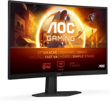 AOC Gaming C27G4ZXED - 27 inch FHD curved monitor, 280 Hz, 1ms, HDR10, FreeSync