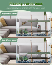 Turtle Basking Dock Ramp Floating Reptile Platform Aquatic Turtles in 30 Gallon