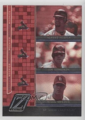 2005 Donruss Zenith Mozaics Albert Pujols Jim Edmonds Mark Mulder #M-2 0n8h