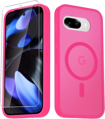 for Google Pixel 9a Case, Magnetic Phone Case with 1 9a, Hot Pink 