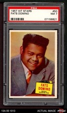 1957 Topps Hit Stars #50 Fats Domino PSA 7 - NM