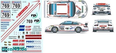 1/43 Decal Porsche 911 GT3 Cup ''Manthey Racing'' Kohler / Menzel VLN 2008