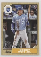 2022 Topps Update 1987 Topps Baseball Bobby Witt Jr #87TBU-7 Rookie RC