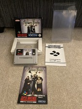 Super Nintendo SNES The Addams Family Video Game Boxed CIB Protector Case PAL