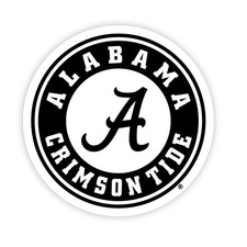 Alabama Crimson Tide Officially Licensed Black Vinyl Decal Sticker