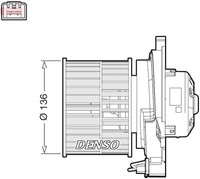 InnenraumgebläSe Denso DEA10055 12V FüR Ford Fiesta 5 Fusion Van 16V Lpg Tdci