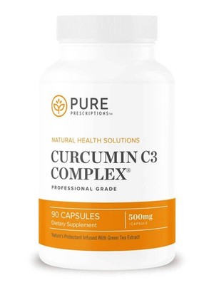 Pure Prescriptions Curcumin C3 Complex 90 Caps Turmeric High Absorption