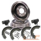 BREMSTROMMELN+BREMSBACKEN+RADBREMSZYLINDER FÜR CITROEN BERLINGO BJ 96-08