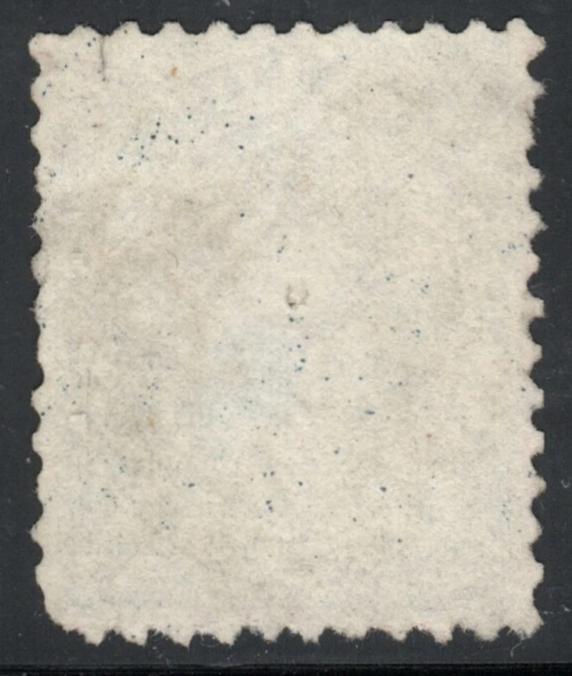 1859 UN #19 17c Blue J. Cartier W/ 4-Ring #38 RF 8 St. Catharines, Small Tear. - Image 2 of 2