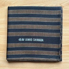 HANDKERCHIEF VINTAGE JAPAN STRIPED PLAIN COTTON MEN'S POCKET SQUARE 18" B0839