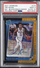 2021 PANINI DONRUSS SIG-BLACK/GOLD CHOICE #218 TRE MANN 5/8 PSA 9 AUTO 10