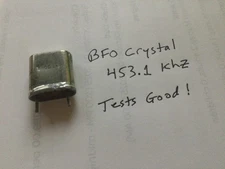 453.1 Khz Metal Crystal, tested good, fits HC-6 socket