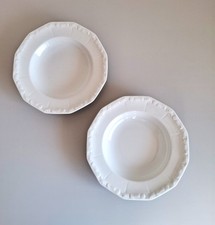 Rosenthal Maria Weiß Suppenteller 23,5 cm – 2 Stück Tiefe Teller Porzellan Klass
