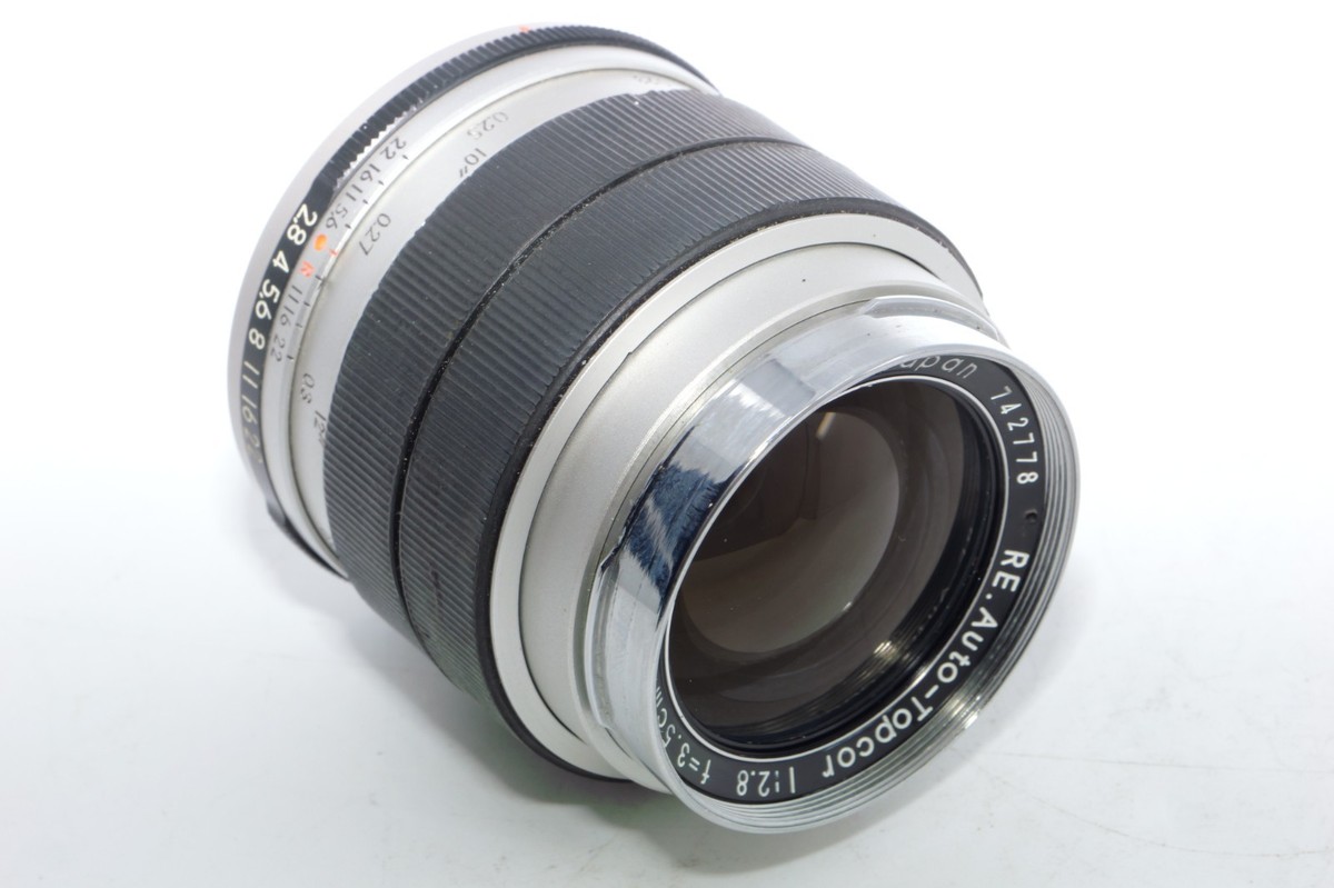 トプコン RE.Auto-Topcor 35mm F2.8用フード カメラ Topcon RE Auto-Topcor 35mm f2.8 Wide-Angle Lens w/Hood. Topcon