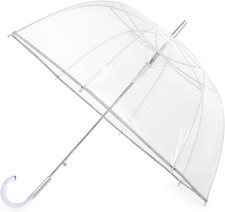 G4Free 52 inch Clear Bubble Umbrella Large Canopy Transparent Dome Coverage