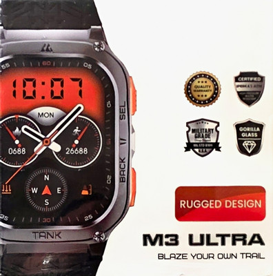 KOSPET TANK M3 Ultra Rugged Smartwatch GPS 1.96in Silver/Black BT 5ATM