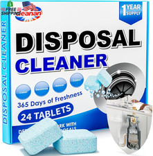 Foaming Garbage Disposal Cleaner and Deodorizer Tablets-24 Pack Food Disposal Cl