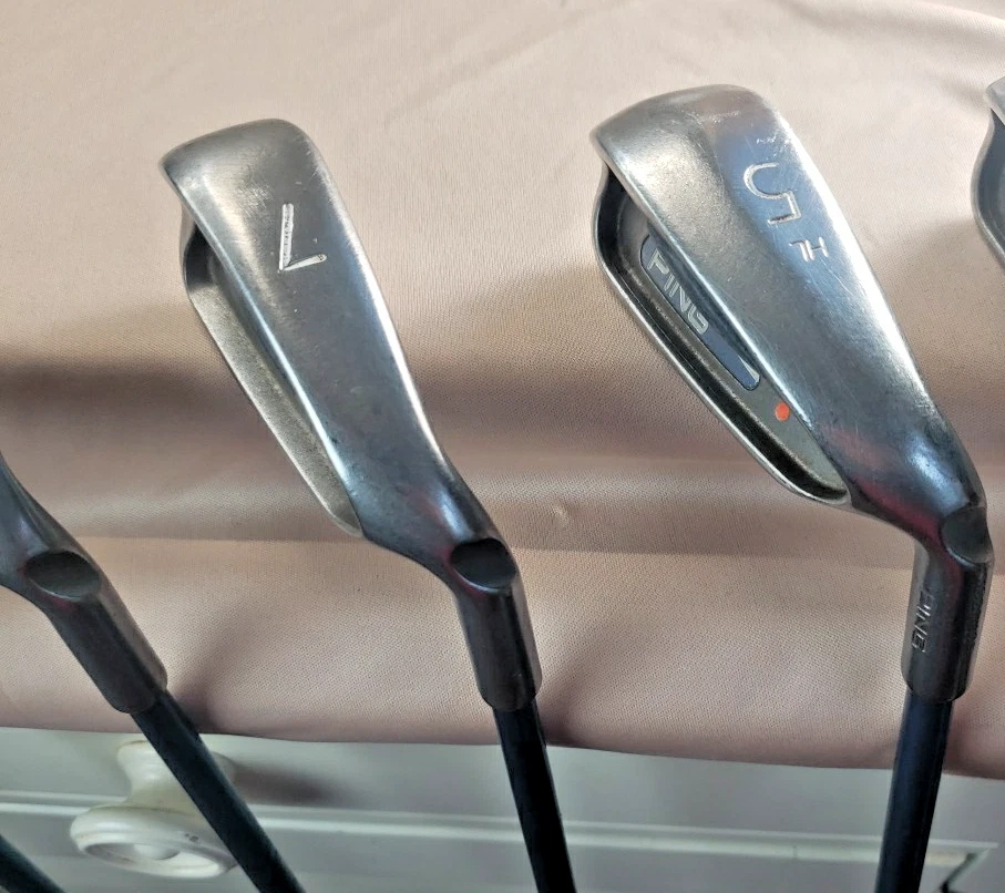 Juego de plancha para damas Ping G2 4,5,7-PW-LW punto naranja - grafito TFC 100 damas flexible Foto 4 de 4