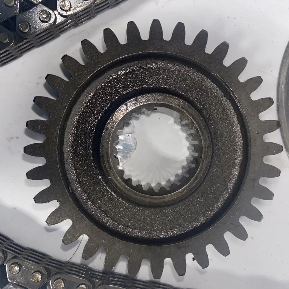 1986 83-87 Honda XL600R XL600 R 600 XL XR / OEM Boa MANIVELA DO MOTOR ENGRENAGENS PRIMÁRIAS - Imagem 2 de 4