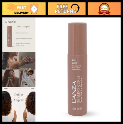 Curl Boost Activating Spray - Enhancer for Texture & Lightweight Hold, Sulfate &